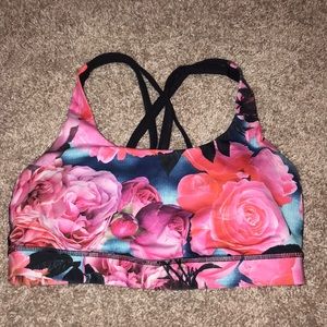 Lulu lemon rose sports bra